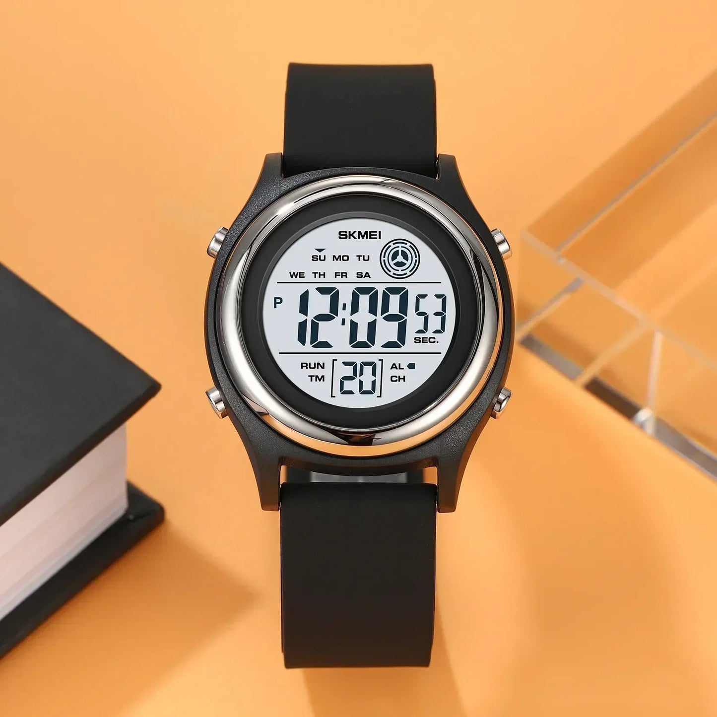 Reloj SKMEI 2024 para Mujer, Cronómetro, Reloj de Pulsera de Dama, Resistente al Agua hasta 50 m, Resistente a los Choques, Reloj Mujer, Pantalla con Luz de Fondo, Cuenta Regresiva, Reloj Digital.