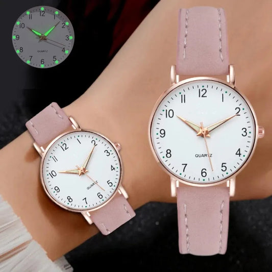 2023 Nuevo Reloj para Mujer, Reloj de Moda Casual con Correa de Cuero, Reloj de Pulsera con Esfera Pequeña de Cuarzo, Reloj de Vestir para Dama, Reloj Mujer.