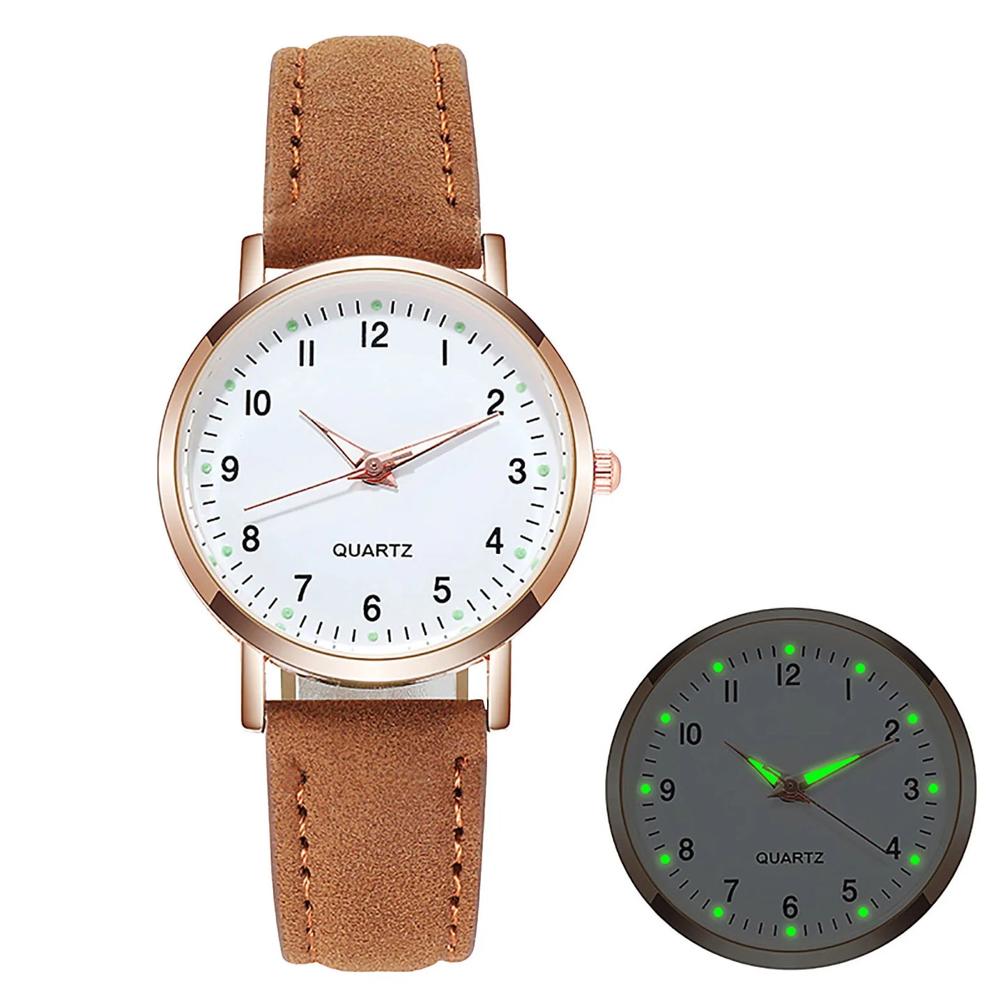 2023 Nuevo Reloj para Mujer, Reloj de Moda Casual con Correa de Cuero, Reloj de Pulsera con Esfera Pequeña de Cuarzo, Reloj de Vestir para Dama, Reloj Mujer.